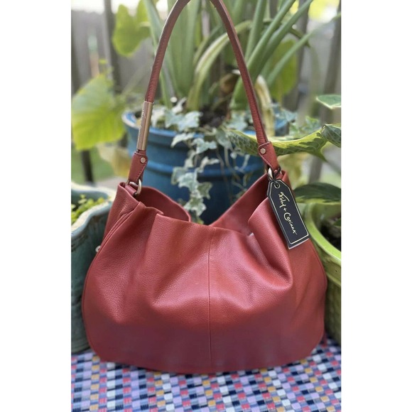 Foley Corinna Kate Hobo Genuine Leather Rust Pre-owned Shoulder bag - Picture 2 of 10